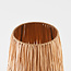 Vloerlamp Plecta – handgemaakte raffia lamp met zwarte frame 103 cm