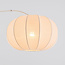 Japandi booglamp Marell – beige armatuur met linnen kap