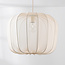 Hanglamp Wivra met stoffen kap - lichtbeige