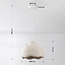 Wabi Sabi hanglamp Iro met steeneffect Ø35 cm - terrazzo beige