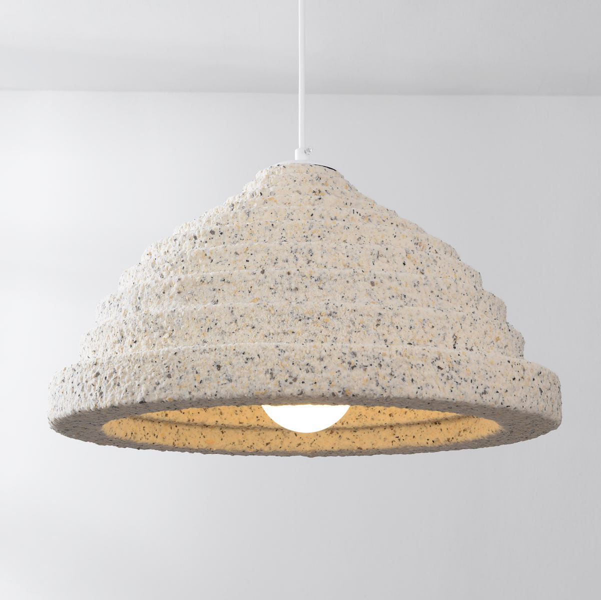 Vintage Hanglamp Keramiek Bruin bij Vintage Hanglamp Keramiek Bruin bij
