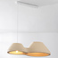 Wabi Sabi hanglamp Jumo met 2 lichtpunten 80 x 20 cm - zandbeige