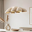 Moderne Wabi Sabi 7-lichts hanglamp Tsuyu 108 x 30 cm - zandbeige