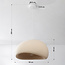Wabi Sabi hanglamp Urban Stone met zandbeige steenmotief - 50 x 34 cm