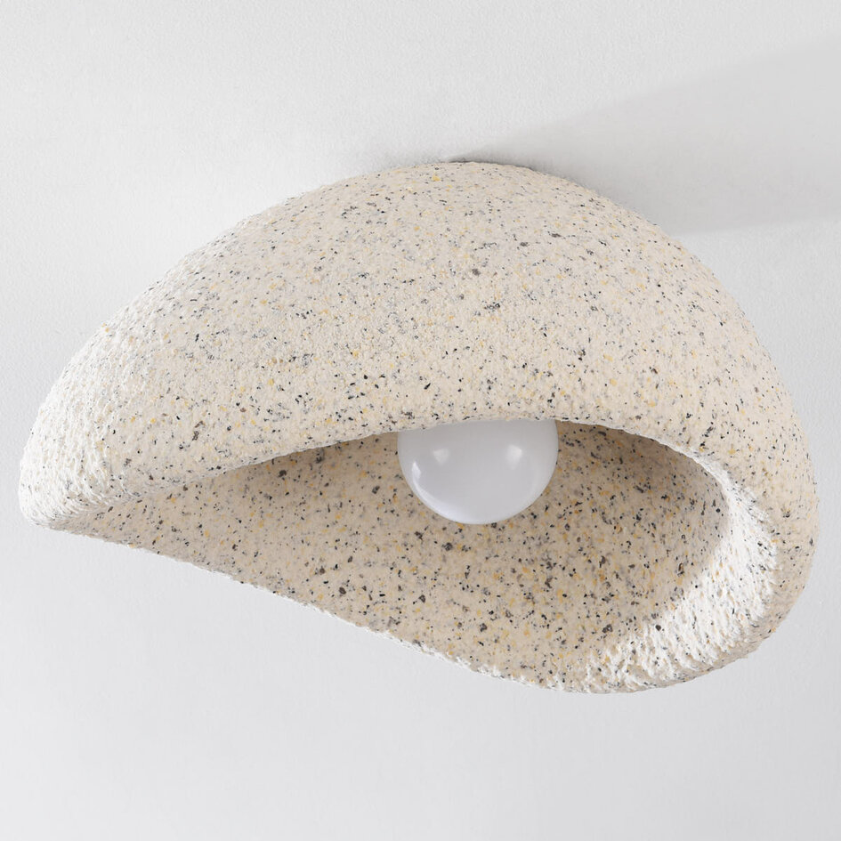 Wabi Sabi plafondlamp Concrete Aura 40 x 28 in terrazzo beige