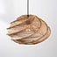 Boho hanglamp Suna met gevlochten kap - bruin