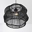 Boho hanglamp Noru met gevlochten kap - zwart