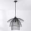 Design hanglamp Oria in zwart met metalen lagen
