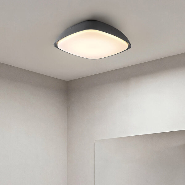 Badkamer plafondlamp Bodi - donkergrijs