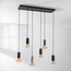 Hanglamp Caverna 6-lichts met dimbare E27 lampen en marmeren details