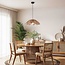 Boho hanglamp Tawi met open kap - khaki