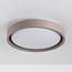 Plafondlamp Ricardo in taupe met geïntegreerde LED, 3-staps dimbaar Ø31 cm