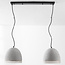2-lichts Wabi Sabi hanglamp Tura in cementlook