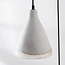 3-lichts Wabi Sabi hanglamp Riva in cementlook