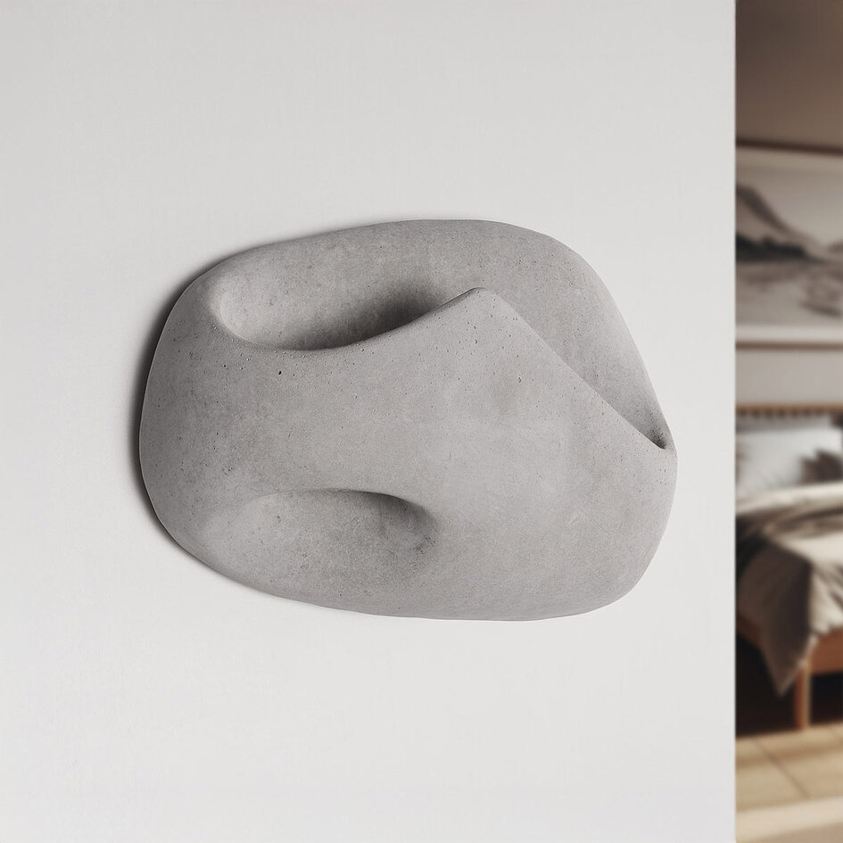 Wabi Sabi wandlamp Vena in cementlook