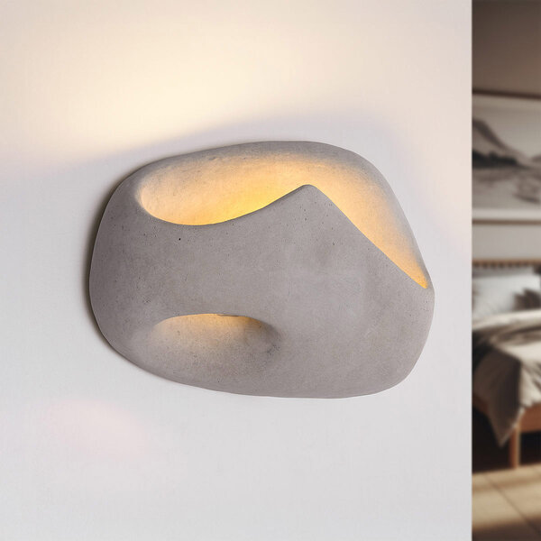 Wabi Sabi wandlamp Vena in cementlook