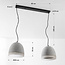2-lichts Wabi Sabi hanglamp Tura in cementlook