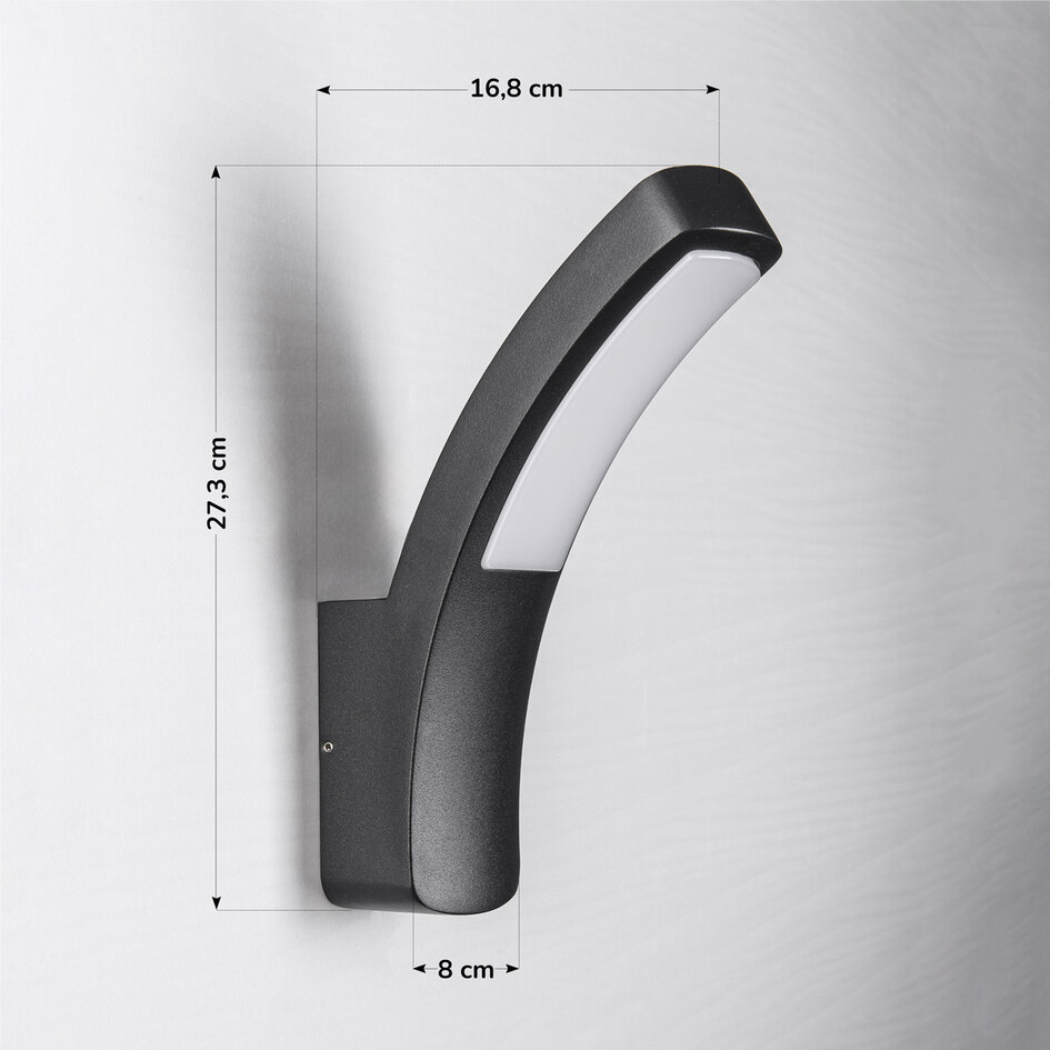 Moderne muurlamp Jette - zwart