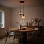 3-lichts hanglamp Illumine - zwart, set inclusief dimbare E27 LED lampen