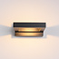 Zwarte design wandlamp Vince - IP54