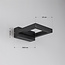 Zwarte design wandlamp Vince - IP54