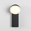 Industriële buitenwandlamp Sil - zwart met geïntegreerde LED