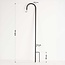 Metalen tuinpalen met haak 120 cm - set van 5 stuks