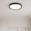 Plafondlamp Ricardo met geïntegreerde LED en 3-staps dimbaar Ø51,5 cm -  zwart
