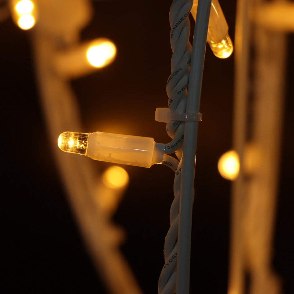 Decoratieve LED lichtbol voor buiten Ø40 cm –  warm wit met 120 LEDs