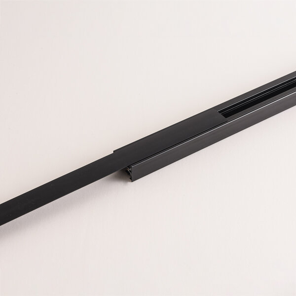 Afdekkap 2 x 0,75 cm voor 1-fase railverlichting - zwart