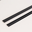Afdekkap 2 x 75 cm voor 1-fase railverlichting - zwart