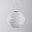 Solar lampion Kalor – hanglamp op zonne-energie van wit nylon Ø30 cm
