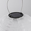 Solar lampion Kalor – hanglamp op zonne-energie van wit nylon Ø30 cm