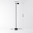 Vloerlamp Zinc met oplaadbare leeslamp, touch dimmer en geïntegreerde LED - zwart