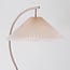 Booglamp Tatsu met geplooide stoffen kap - beige