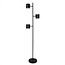 3-lichts staande lamp Diego - zwart industrieel