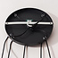 Moderne hanglamp Marui zwart met drie smoke glazen bollen