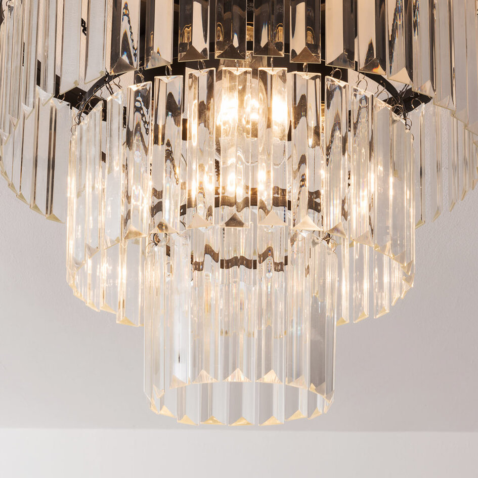 Luxe plafondlamp met helder glas - Royce