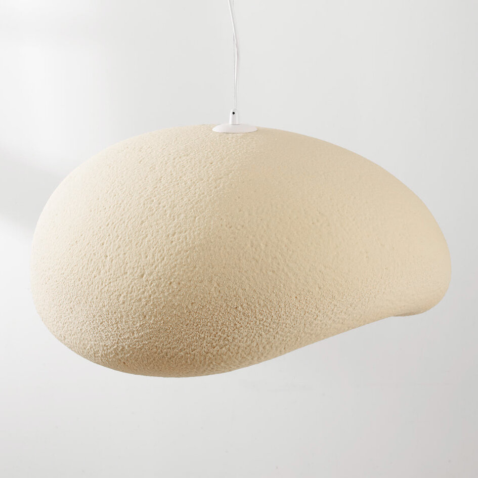 Wabi Sabi hanglamp Kawa met zandbeige steeneffect - 60 x 55 cm