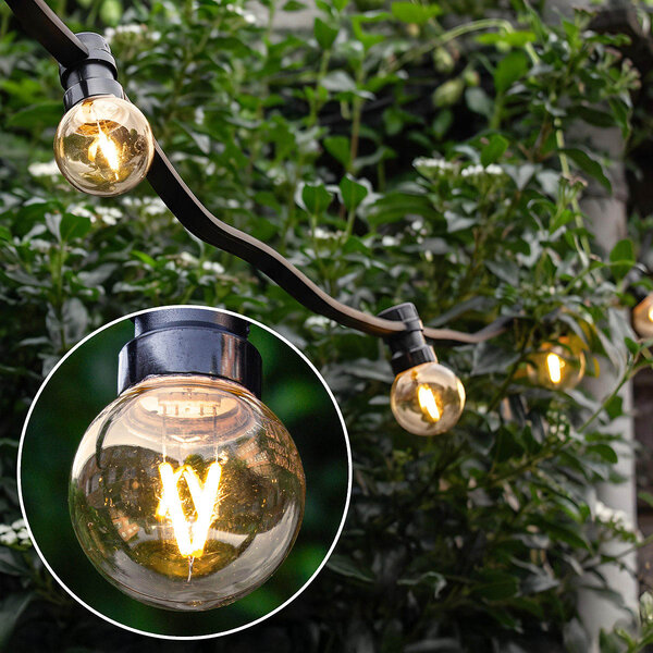 2W lichtsnoer voor buiten met driehoek-vorm LED lampen - Optie dimbaar
