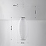 Solar lampion Pyra – hanglamp op zonne-energie van wit nylon