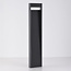 Staande buitenlamp Andrew met geribbeld design 80 cm - antraciet