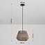 Hanglamp Koton van naturel katoen touw