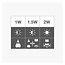 Warm witte LED lampen met lens, standaard transparante kap, Ø45