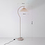 Booglamp Tatsu met geplooide stoffen kap - beige