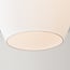 3-lichts hanglamp Stockton - bruin met melkwit glas