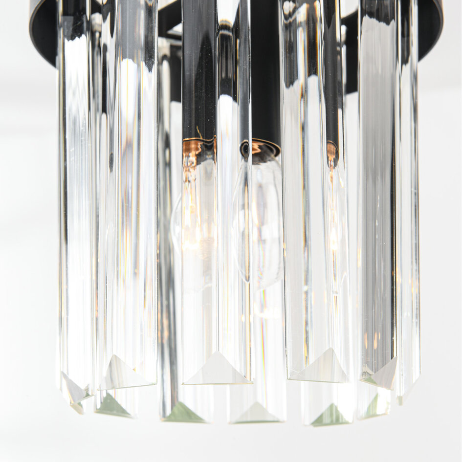 Moderne 3-lichts hanglamp Elvira met luxe helder glas
