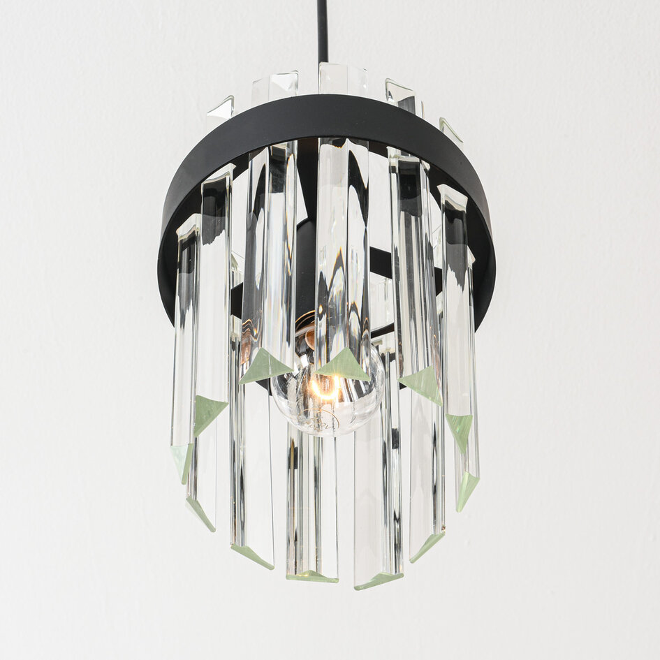 Moderne 3-lichts hanglamp Elvira met luxe helder glas