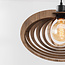Houten hanglamp Lysa in warm walnoot