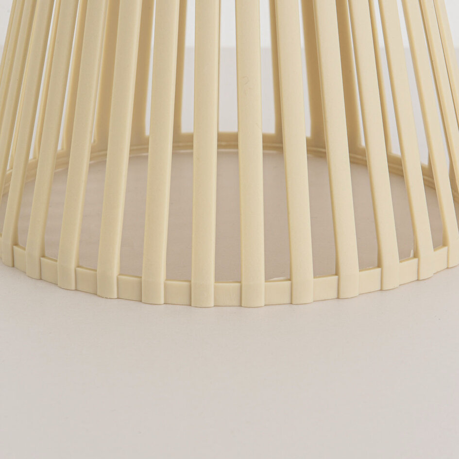 Design solar tafellamp Rayor - beige met geïntegreerde LED